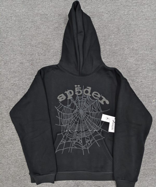 Sp5der hoodie-phantom Black