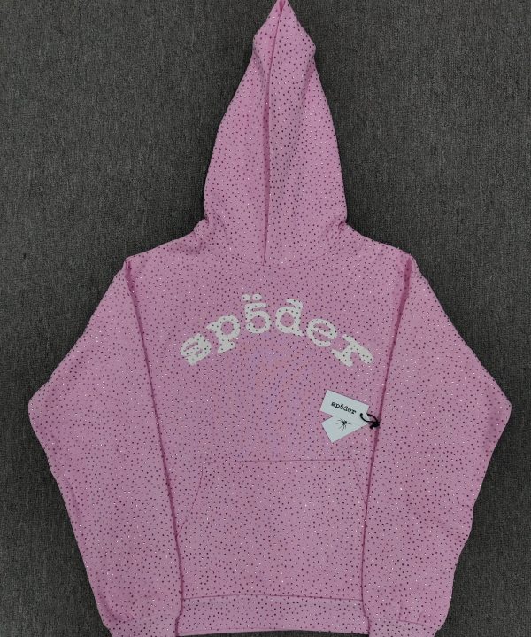 Sp5der hoodie-Pink VVS
