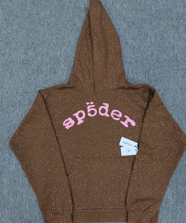 Sp5der hoodie-Brown VVS