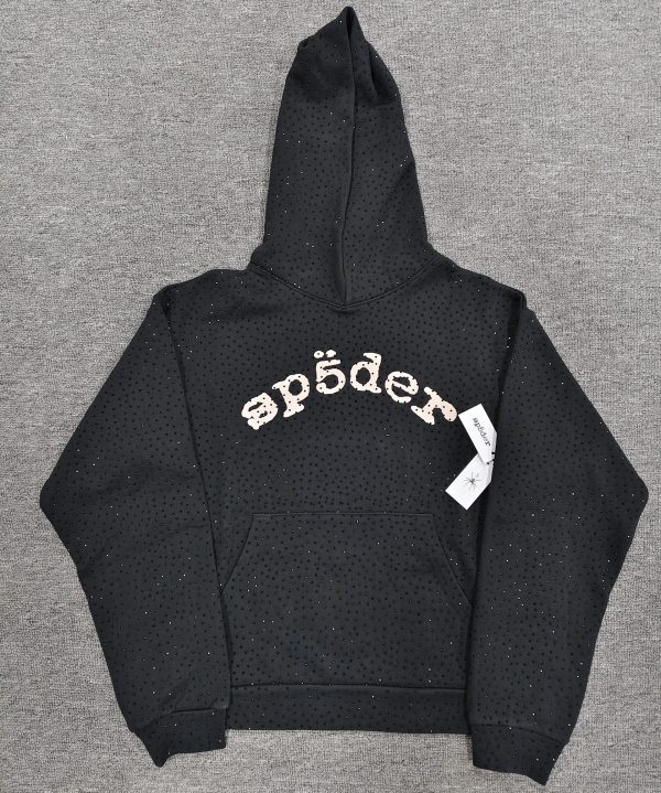Sp5der hoodie-black VVS