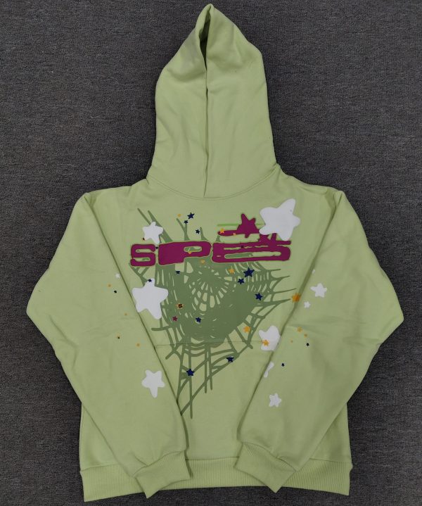 Sp5der hoodie-Mint 薄荷绿
