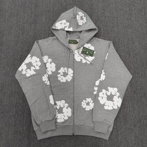 Denim tears zip up hoodie-DT1080